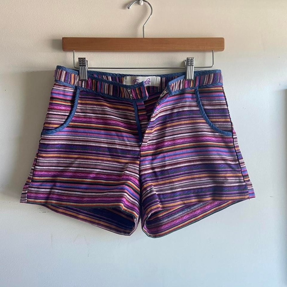 Emmelee striped shorts from Anthropologie